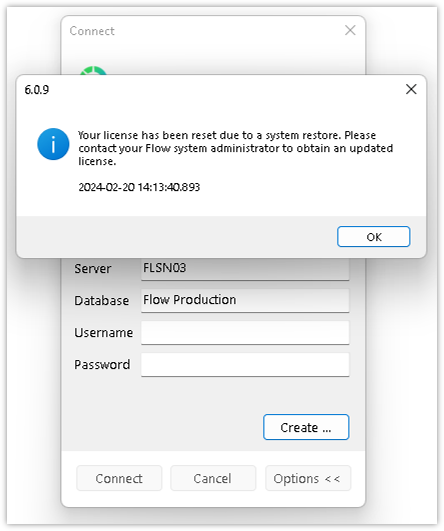 FlowArchMove 9 - License reset message due to server change.png