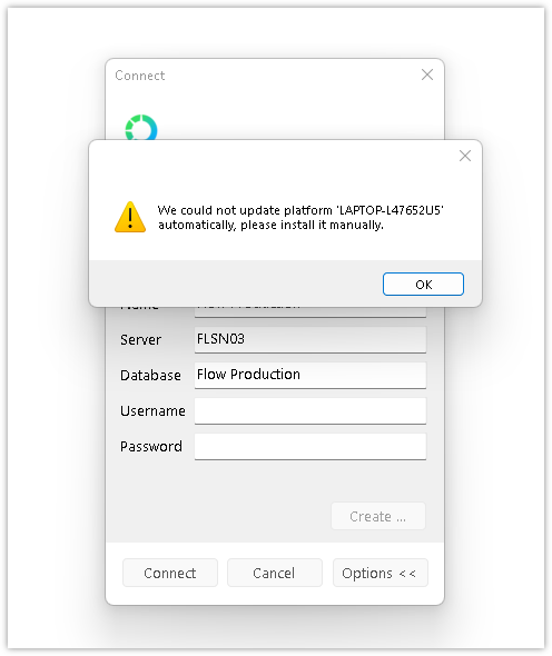 FlowArchMove 18 - Migration complete but couldn't upgrade platform automatically.png